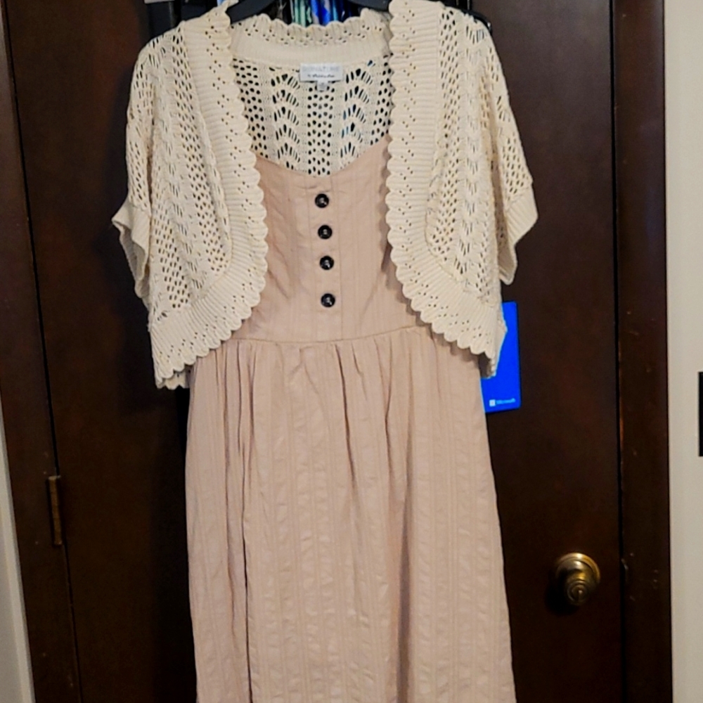 Women's simple Dress with Sweater